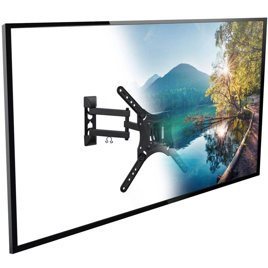 Full Motion TV Wall Mount with Swivel Arm for 28" 32" 40" 43" 48" 50" 55" Inch Flat Screen TVs