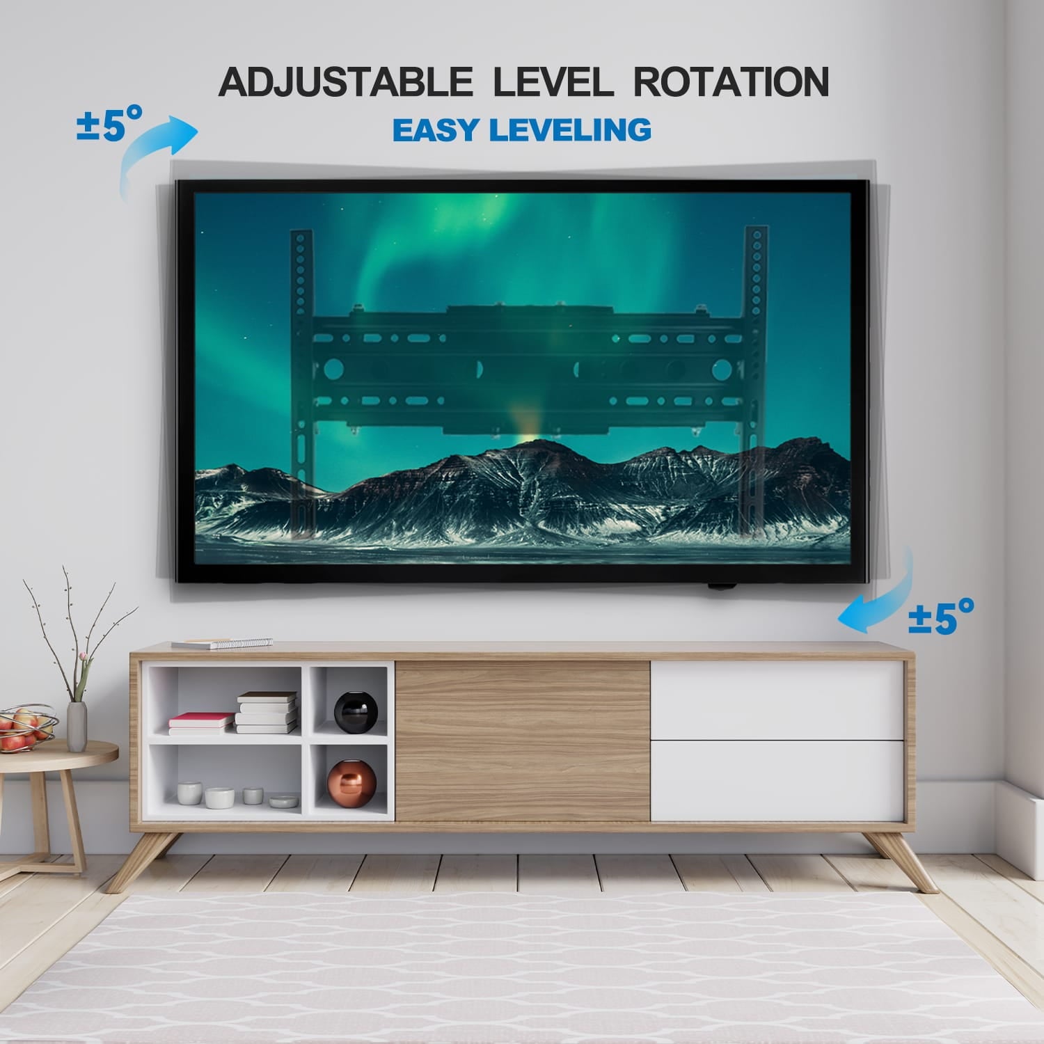 Full Motion TV Wall Mount Bracket for 32-80 inch TVs