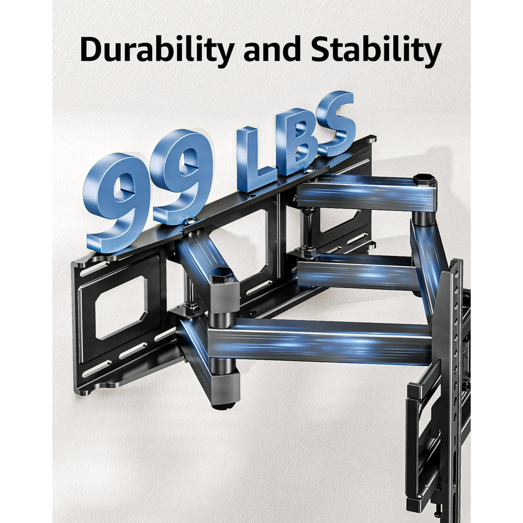 Full Motion TV Wall Mount for Most 26-70 Inch TVs