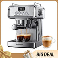 Professional Latte & Cappuccino Maker for Home, 60 Oz  Removable Water Tank